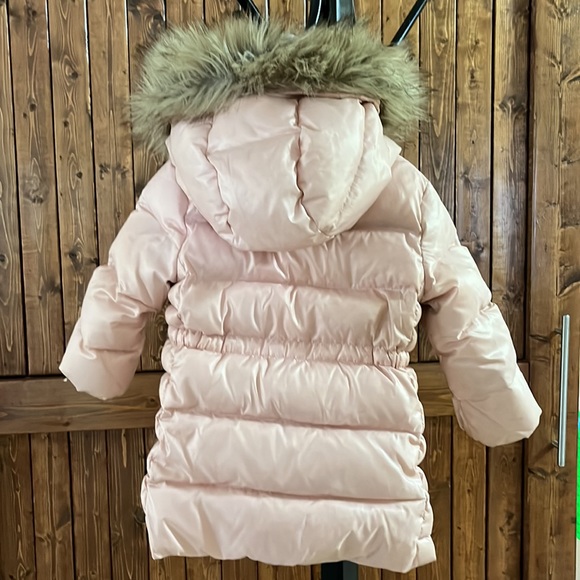 Pink puffer coat with fur trim - Picture 2 of 3